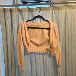 Urban Outfitters Cropped Baby Pink Cardigan